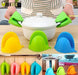 Silicone Pot Holders Heat Resistant, Oven Mitts Gloves Cooking Pinch Grips Glove Hand Clip