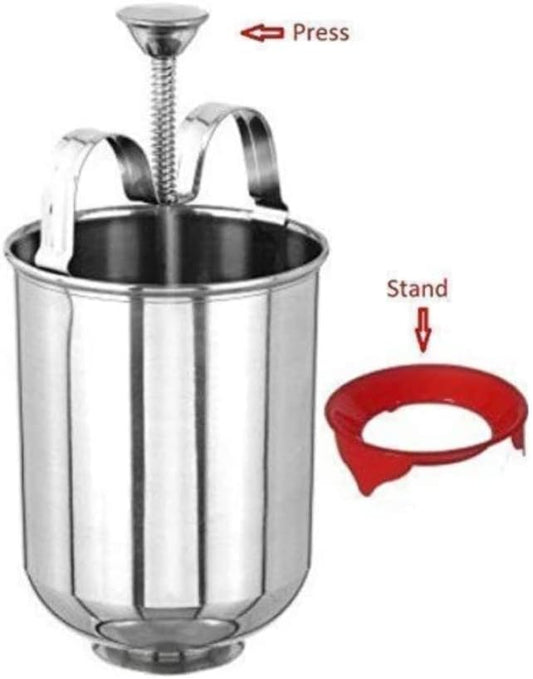 Durable Stainless Steel Mendu Vada Maker Spring Push Mechanism With Stand